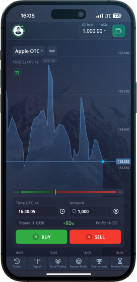 Aplicativo Pocket Option iPhone